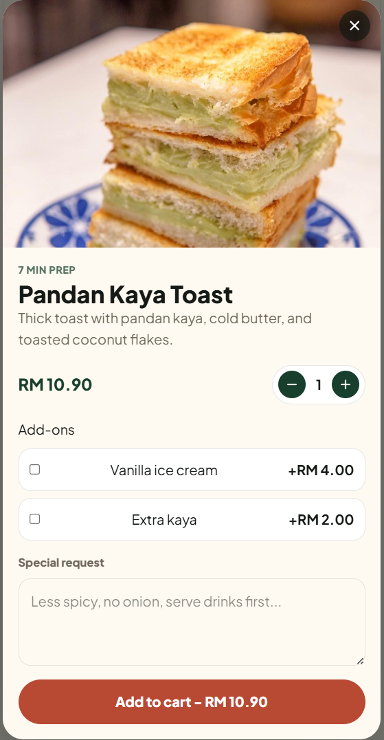 TableTap screen preview